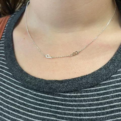 Sideways Letter Necklace