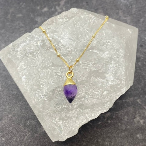 Dainty Amethyst Necklace