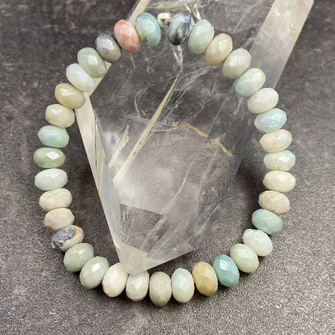 Amazonite Crystal Stretch Bracelet