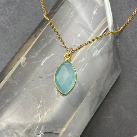 Blue Chalcedony Necklace