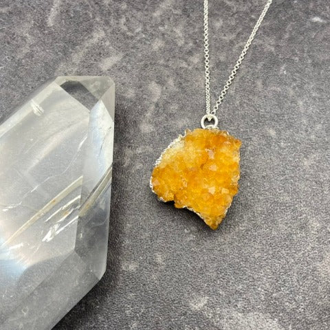 Raw Citrine Necklace