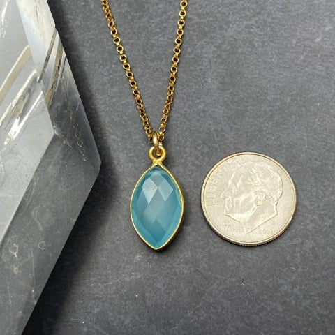 Blue Chalcedony Necklace