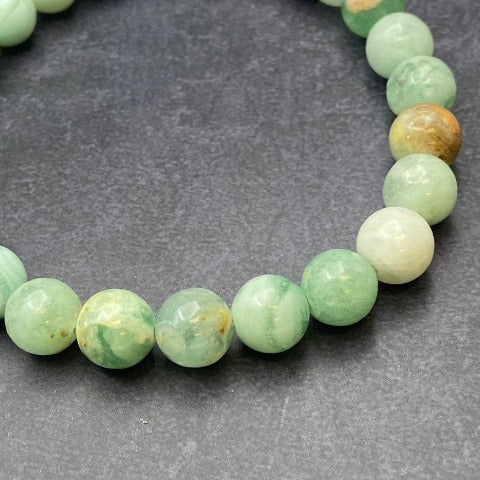 Green Calcite Crystal Stretch Bracelet