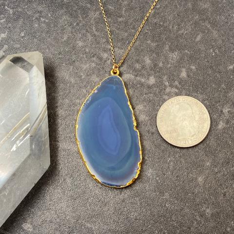 Blue Agate Necklace