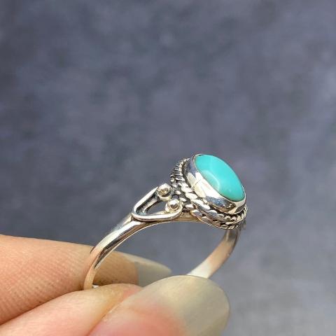 Orders dainty turquoise ring