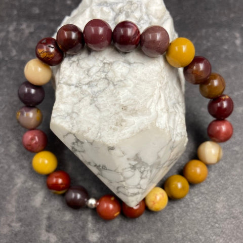 Mookaite Jasper Crystal Stretch Bracelet