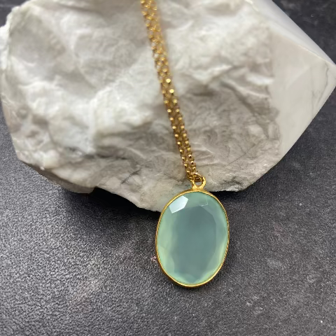 Blue Chalcedony Necklace