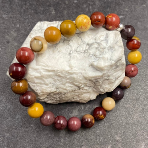 Mookaite Jasper Crystal Stretch Bracelet