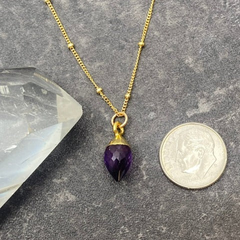 Dainty Amethyst Necklace