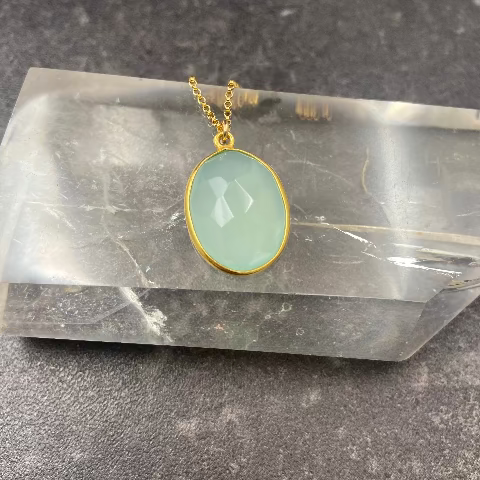 Blue Chalcedony Necklace