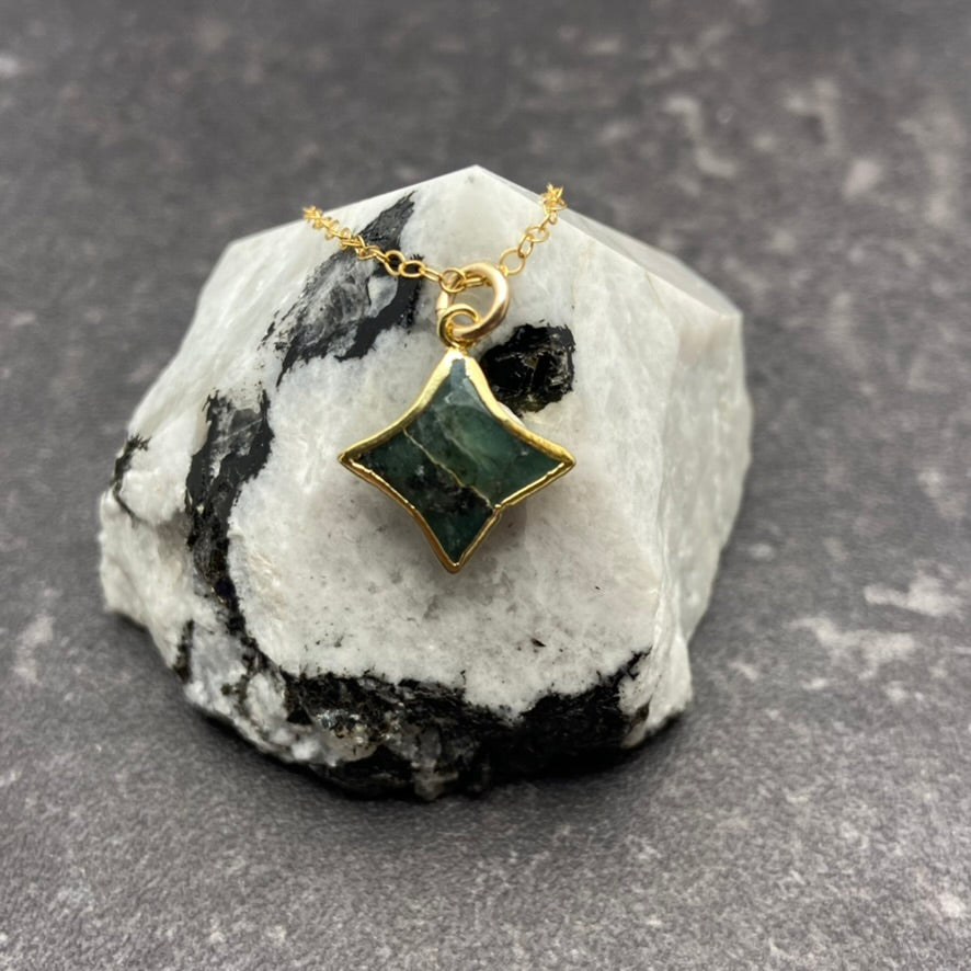 Emerald Star Necklace
