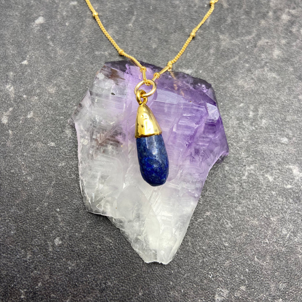 Lapis Lazuli Teardrop Necklace