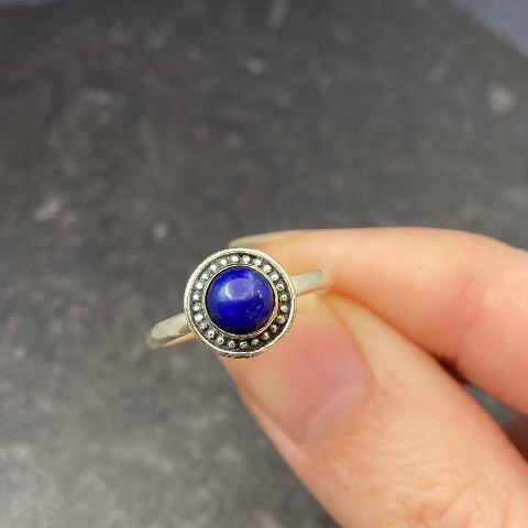 Dainty Lapis Lazuli Ring