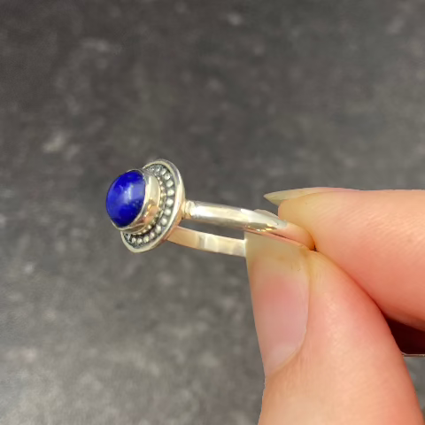 Dainty Lapis Lazuli Ring