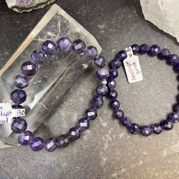 Amethyst Crystal Stretch Bracelet