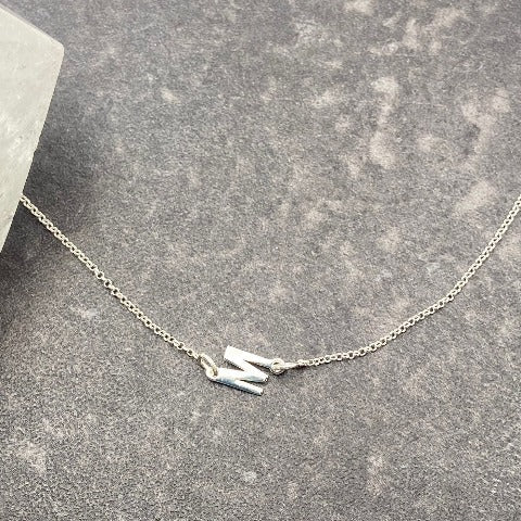 Sideways Letter Necklace