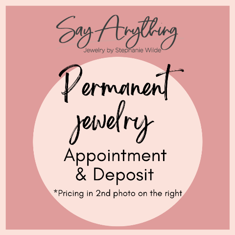 Permanent Jewelry Sioux Falls Appointment & Deposit