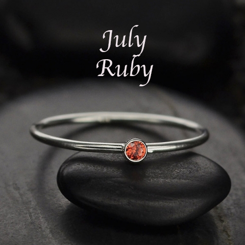Stacking Birthstone Rings