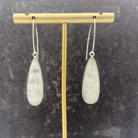 Crystal Elongated Teardrop Earrings
