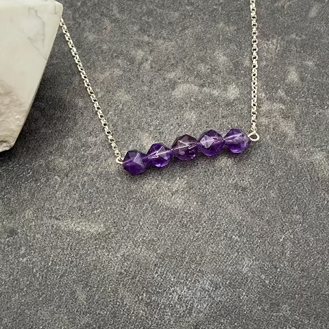 Crystal Bar Necklace