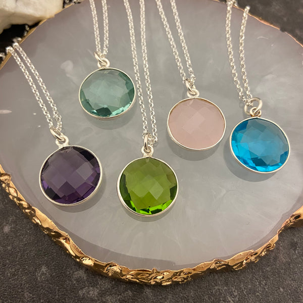Round Crystal Necklace