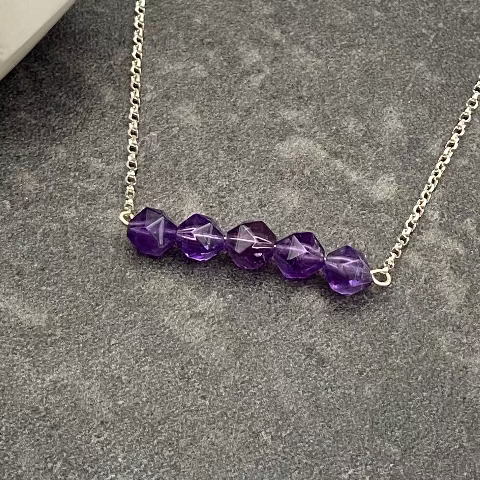 Crystal Bar Necklace