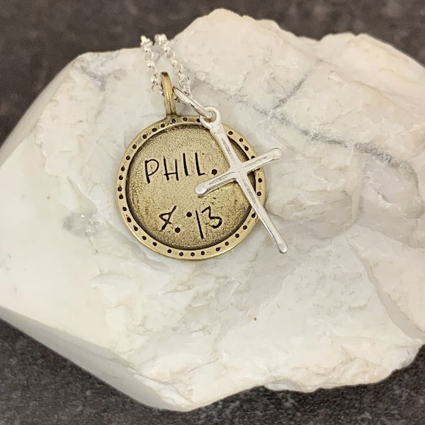Bible Verse Necklace - Philippians 4:13