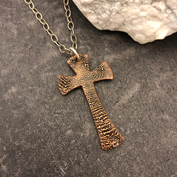 Stylized Cross with Fingerprint