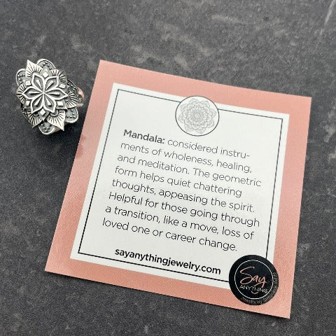 Magical Mandala Ring - Sterling Silver