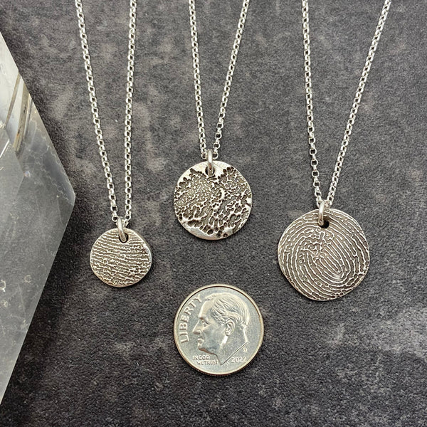 Dainty Fingerprint Charm Necklace