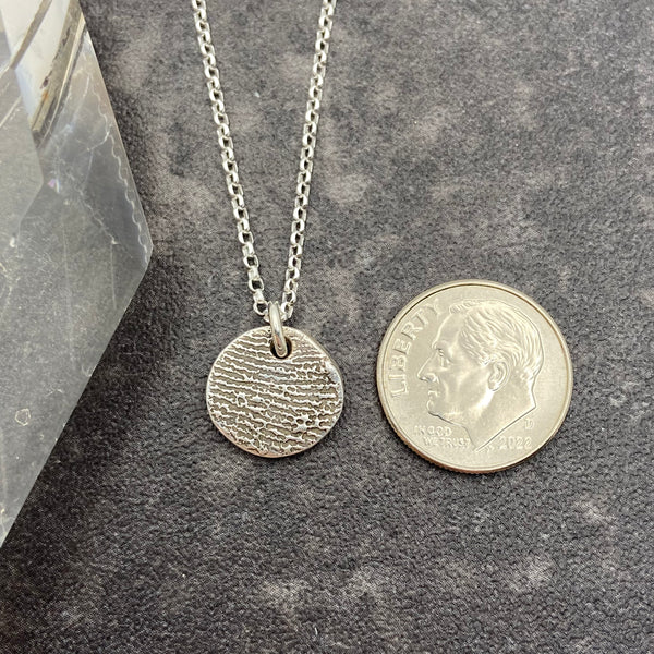 Dainty Fingerprint Charm Necklace