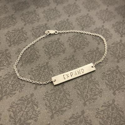 Word of the Year Sterling Silver Bracelet