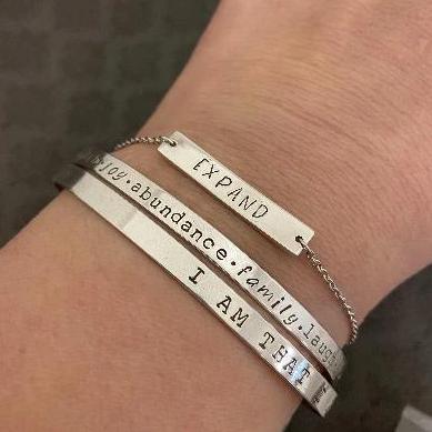 Word of the Year Sterling Silver Bracelet