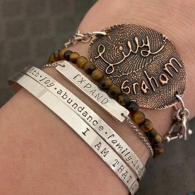 Word of the Year Sterling Silver Bracelet