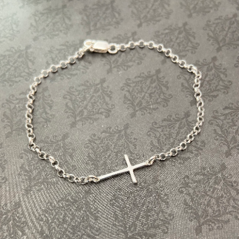 Sideways Cross Bracelet