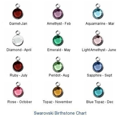 Hand Stamped Names and Birthstones Charm Bracelet – Say Anything Jewelry  by Stephanie Wilde