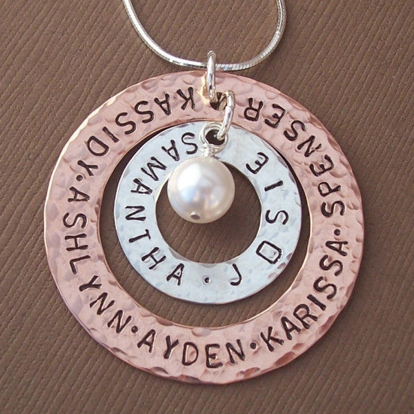 Surrounded By Love - Copper and Silver