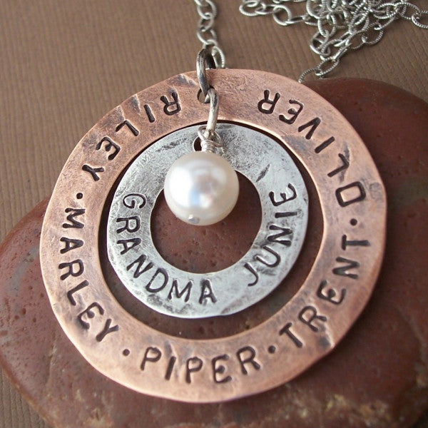 Surrounded By Love - Copper and Silver