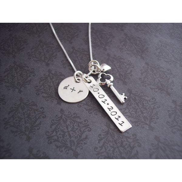 Key and Heart Necklace - Perfect for Wedding or Anniversary Gift