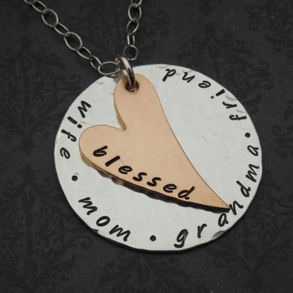 Wife, Mom, Grandma or Friend Necklace