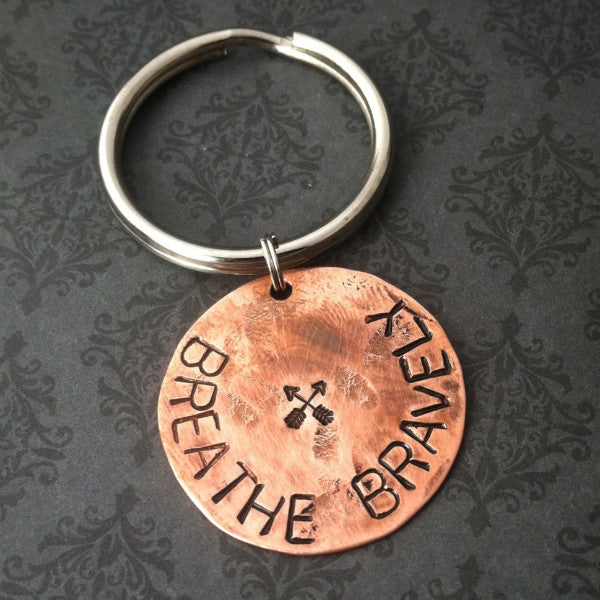 BREATHE BRAVELY Key Chain