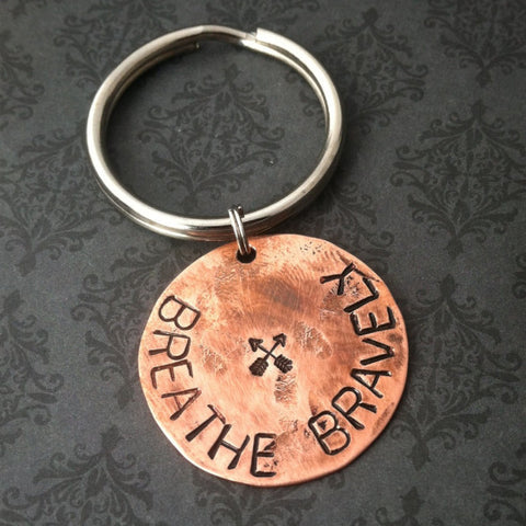 BREATHE BRAVELY Key Chain
