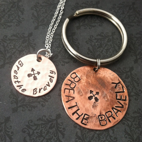 BREATHE BRAVELY Key Chain