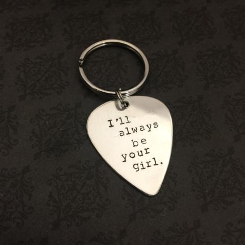 Guitar Pick Keychain