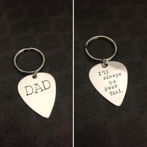 Guitar Pick Keychain