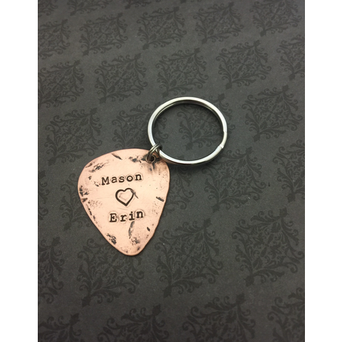 Guitar Pick Keychain