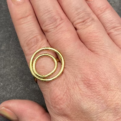 Three Moon Phases Ring