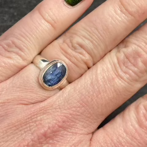 Blue Kyanite Ring