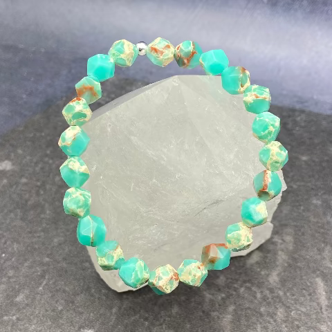 Green Jasper Crystal Stretch Bracelet