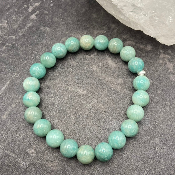 Amazonite Crystal Stretch Bracelet